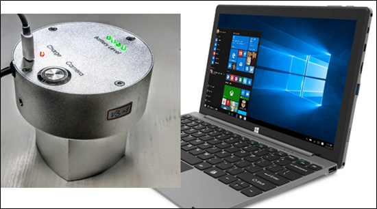 Laveraging the computing power of the tablet for improving the vein quality for the vein viewing device